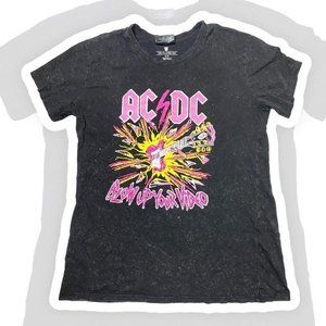 AC/DC Mineral Wash Graphic Tee- size small